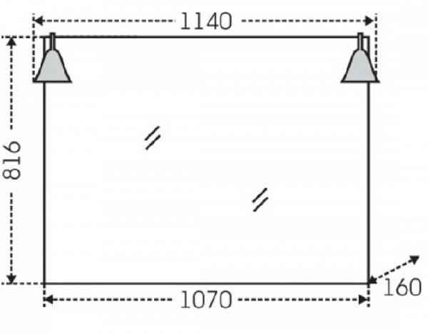 Зеркало Монарх 100 Санта 700205