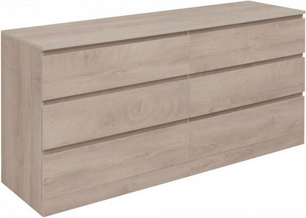 Комод Aquanet Сканди 1600x480 Дуб эдгрейн (6 ящиков) 00302547