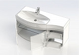 Тумба под раковину Aquanet Опера 115 L белый (2 дверцы 2 ящика) 00169613