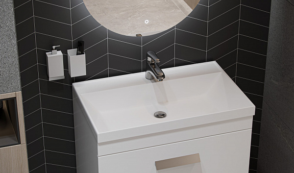 Тумба напольная Orlando 70, белый матовый