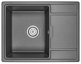 Мойка кухонная Granula прямоугольная кварц 6503, ГРАФИТ