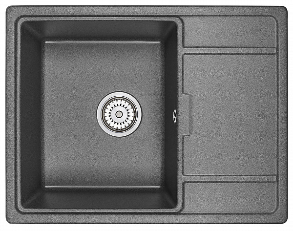 Мойка кухонная Granula прямоугольная кварц 6503, ГРАФИТ
