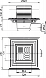 Сливной трап AlcaPlast APV1324 105 x 105/50