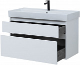 Тумба под раковину Aquanet Nova Lite 100 белый (2 ящика) 00242581