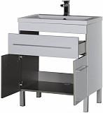 Тумба под раковину Aquanet Верона 75 белый (напольная 1 ящик 2 дверцы) 00182706