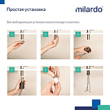 Смеситель для кухни с каналом для фильтрованной воды, черный матовый, Rora, Milardo, RORBLFJM05