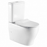 Унитаз напольный Azario Maro 690х385х840 безободковый с бачком и сиденьем микролифт (AZ-2154)