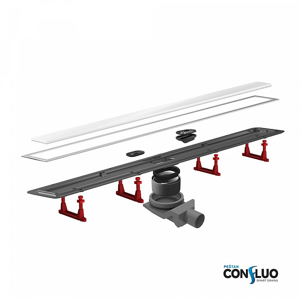 Душевой лоток Pestan Confluo Premium Line 750 White Glass