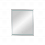Зеркало Континент "Verte Led" 800х900 с часами, датчиком движения