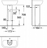 Пьедестал для раковины Grohe Bau Ceramic 39425000