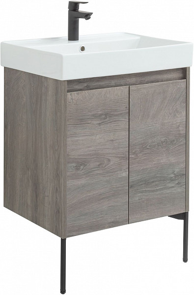 Тумба под раковину Aquanet Nova Lite 60 дуб рошелье (2 дверцы) 00298848