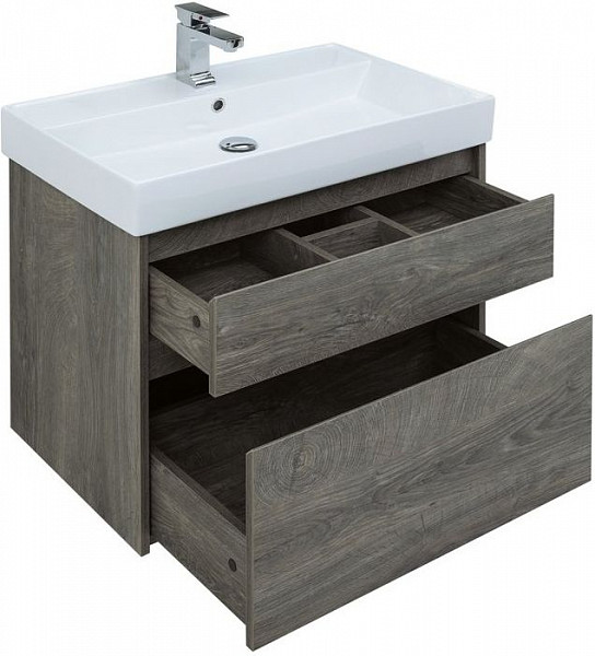 Мебель для ванной Aquanet Nova Lite 75 дуб рошелье (2 ящика) 00242904