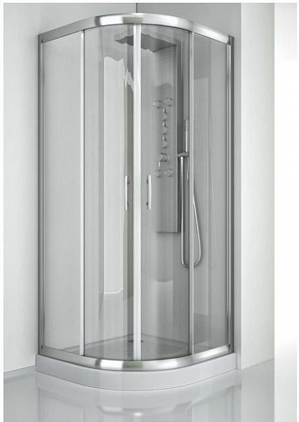Душевой уголок Aquanet Alfa NAA2142 100x100, R550, прозрачное стекло NAA2142