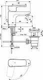 Смеситель Ideal Standard Ceraplan lll BC578AA для раковины с донным клапаном