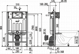 Инсталляция для унитазов AlcaPlast Sadromodul AM101/850