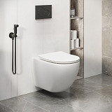 Унитаз GR-4411MS Color (550*365*395) БЕЛЫЙ МАТОВЫЙ подвесной БЕЗОБОДКОВЫЙ