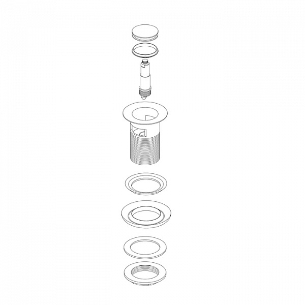 Выпуск для умывальника с переливом, черный матовый, Slide, IDDIS, SLIB000i88