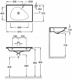 Подвесная раковина-столешница Jacob Delafon Nouvelle Vague 81х51 см EXAR112-Z-MK4