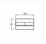 Инсталляция для унитаза Jacob Delafon E21928RU-CP в комплекте с панелью смыва