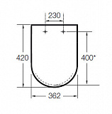 Крышка для чаши Roca Meridian 8012AB00B петли хром