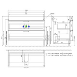 Тумба напольная, 100 см, белая, Oxford, IDDIS, OXF10W1i95
