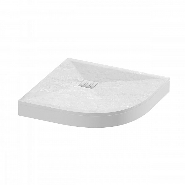 Поддон полукруг белый (100*100*2,5) Strong