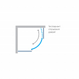 Душевое ограждение  "KOLLER POOL" Waterfall Line NF91 900x900x1850 прозрачное Transparent  6мм CALC FREE хром