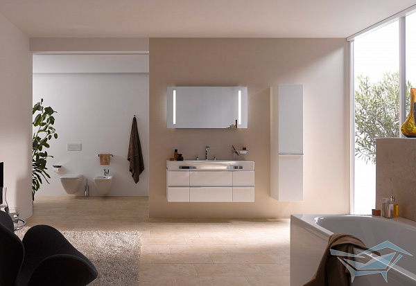 Раковина Laufen Palace 8.1270.4.000.104.1 с полотенцедержателем 120 см