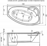 Акриловая ванна Aquanet Jersey 170x90 R (с каркасом) 00205329