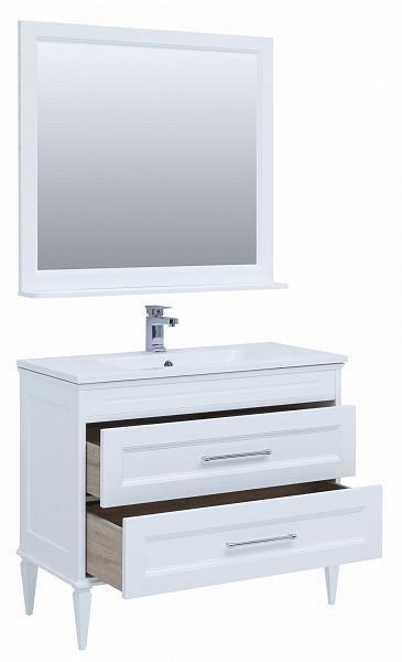 Мебель для ванной Aquanet Бостон М 100 белый (лит. мрамор) 00258284