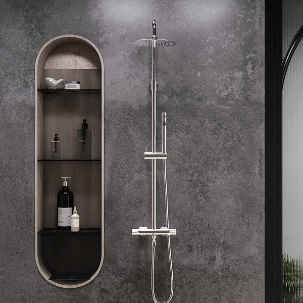 936810000 Scandinavian Pure душевая система с ванно  душевым ТМС смесителем, хром