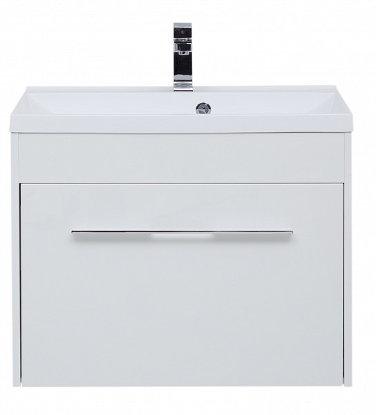 Тумба под раковину Aquanet Августа 75 белый (ручки хром) 00274144