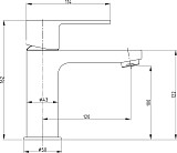 Смеситель для раковины E.C.A. Nita 102188034EX