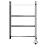 Полотенцесушитель электрический Point Афина PN04156PE П3 500x600 с полкой левый/правый, хром