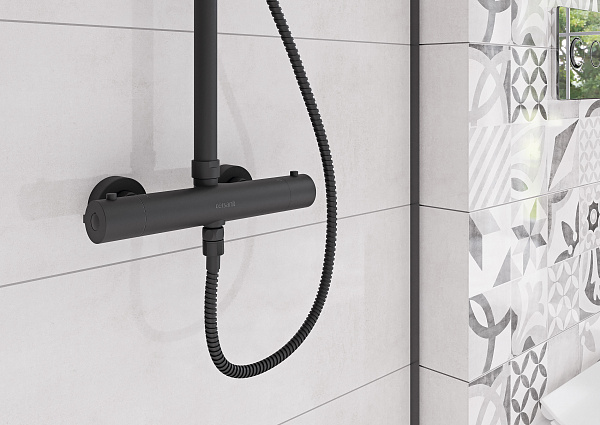 Душевая система BRASKO BLACK с термостатом Cersanit 63112