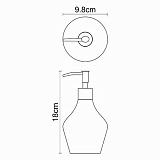 Дозатор для жидкого мыла Wasserkraft Dinkel K-4699