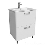 Тумба напольная, белая, 60 см, Brick, IDDIS, BRI60WFi95. Подходит ум. 0106000i28