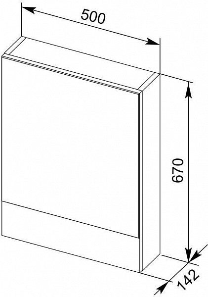 Зеркало-шкаф Aquanet Верона 50 белый 00207763