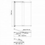 Dill 61S02-100 Fixed Стеклянная шторка