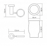 Подстаканник одинарный Wasserkraft K-24228