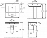 Подвесная раковина Jacob Delafon Odeon Up 80х50 см E4796-00 80х50 см E4796-00