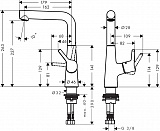 Смеситель для раковины Hansgrohe Talis S 210 72105000