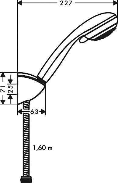 Душевой набор Hansgrohe Crometta 85 Vario/Porter'C 27559000