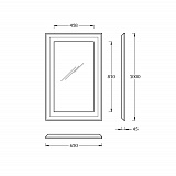 Зеркало Kerama Marazzi Plaza 65 см PL.C.mi.65\NUT
