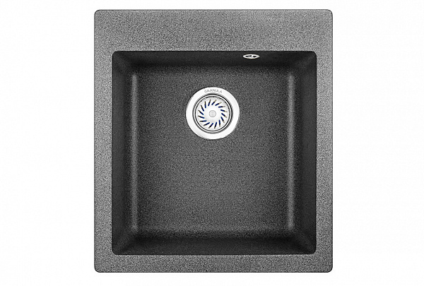 Мойка кухонная Granula квадратная кварц 4201, ГРАФИТ