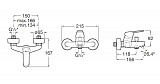 Смеситель Roca Alfa для ванны-душа 5A0D25C0M