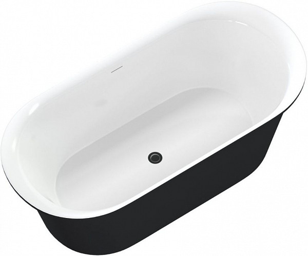 Акриловая ванна Aquanet Family Smart 170x78 88778 Gloss Finish (панель Black matte) 88778-GW-MB