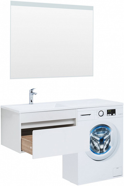 Тумба под раковину Aquanet Токио 68 белый (подвесная, 1 ящик) 00236917