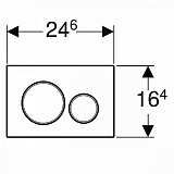 Клавиша смыва Geberit Sigma 20 115.882.JT.1