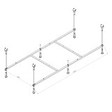 W94A-170-075W-R X-Joy Каркас для ванн 170х75
